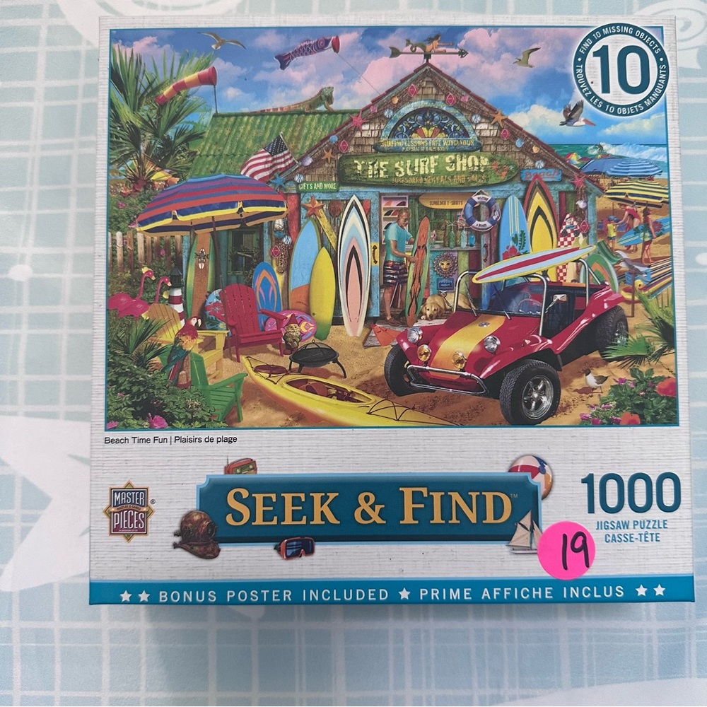 Master Pieces Seek and Find puzzle